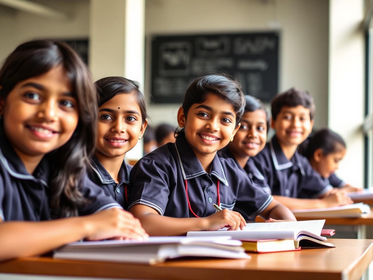 Students in classroom at GNI
